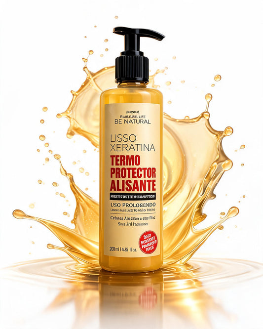 “Produto capilar Liso Xeratina Be Natural em frasco pump